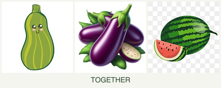 Can you plant zucchini, eggplant and melons together?