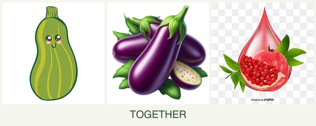 Can you plant zucchini, eggplant and pomegranates together?