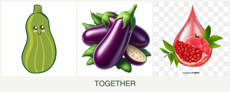 Can you plant zucchini, eggplant and pomegranates together?