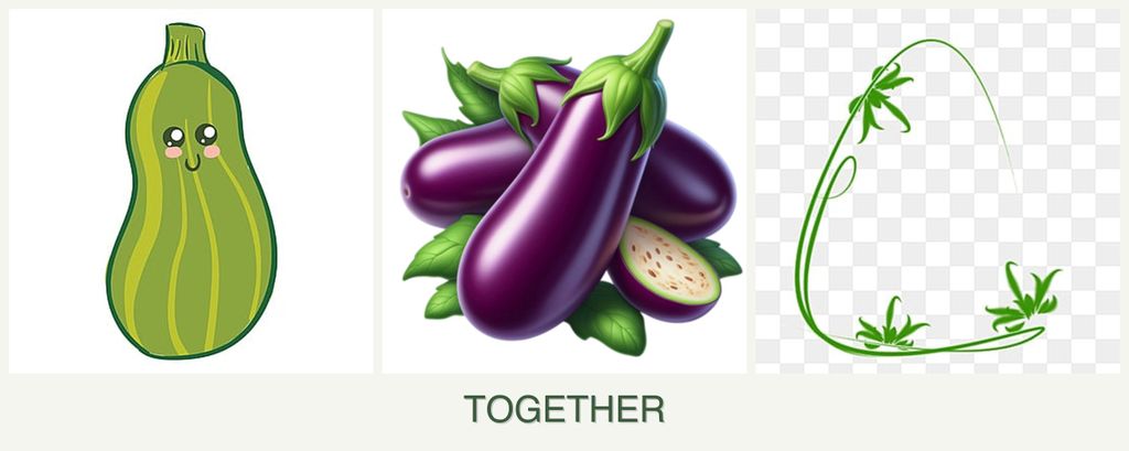 Can you plant zucchini, eggplant and tarragon together?