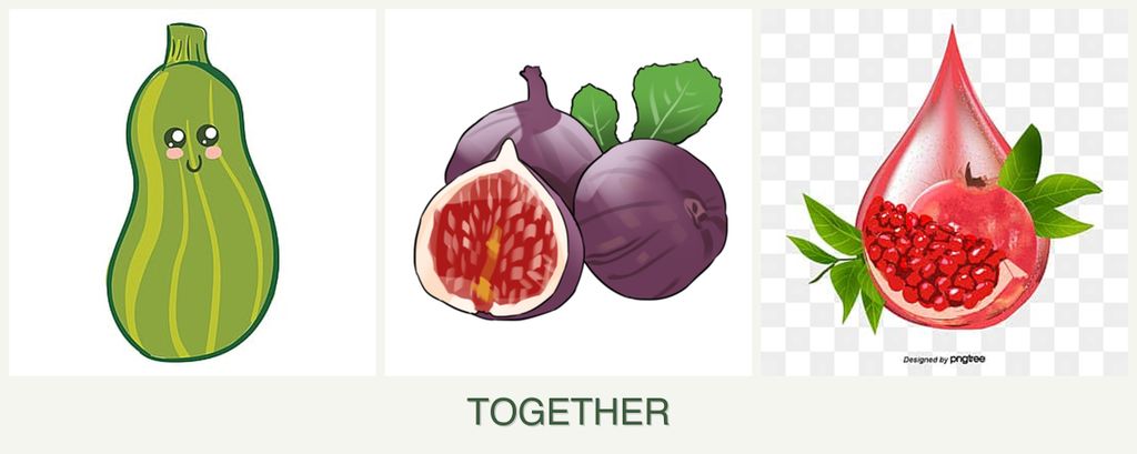 Can you plant zucchini, figs and pomegranates together?