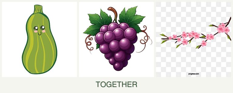 Can you plant zucchini, grapes and peaches together?