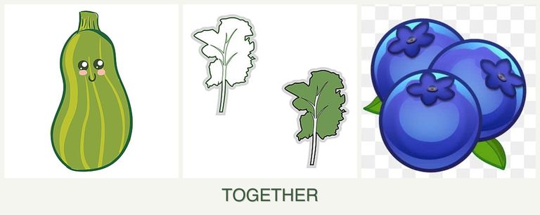 Can you plant zucchini, kale and blueberries together?