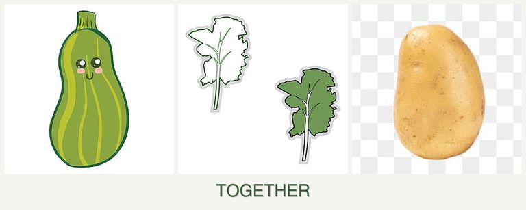 Can you plant zucchini, kale and potatoes together?