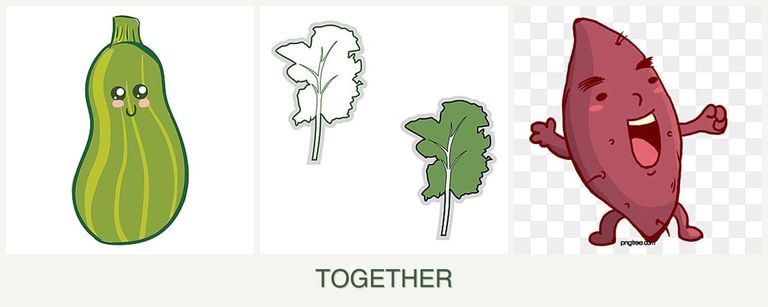 Can you plant zucchini, kale and sweet potatoes together?