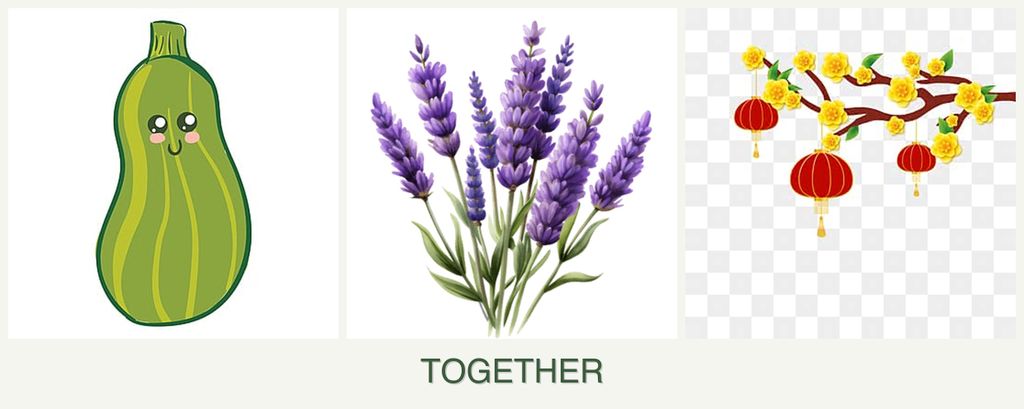Can you plant zucchini, lavender and apricots together?