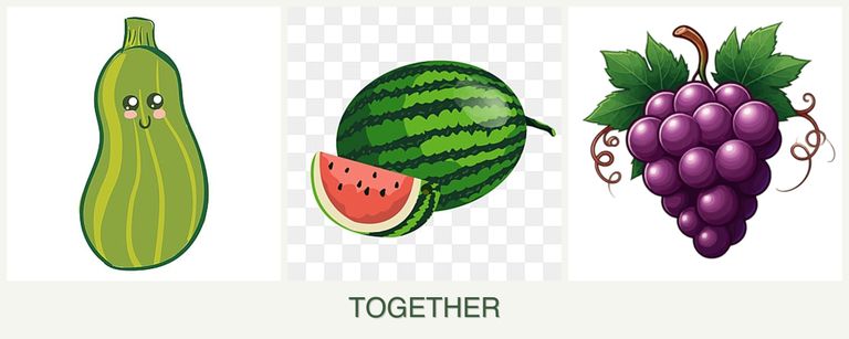 Can you plant zucchini, melons and grapes together?