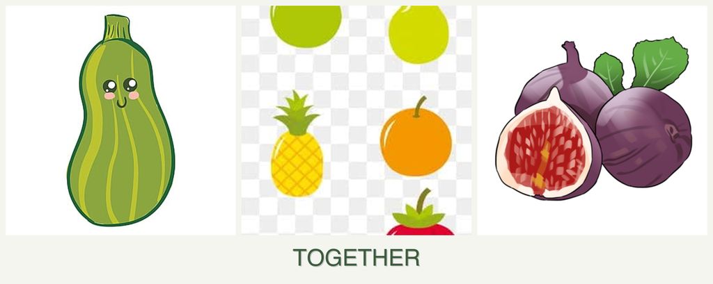 Can you plant zucchini, pears and figs together?