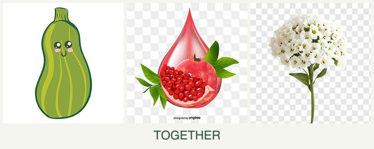 Can you plant zucchini, pomegranates and alyssum together?