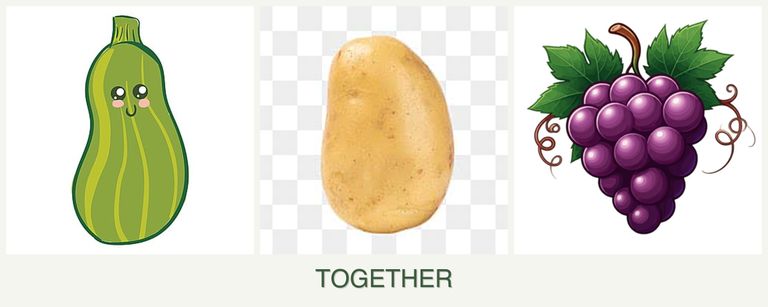 Can you plant zucchini, potatoes and grapes together?