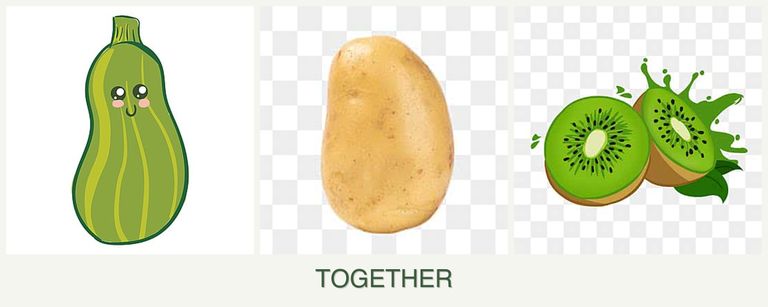 Can you plant zucchini, potatoes and kiwi together?