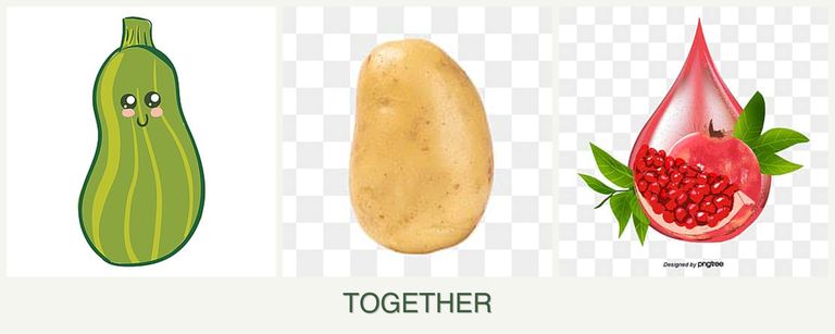 Can you plant zucchini, potatoes and pomegranates together?