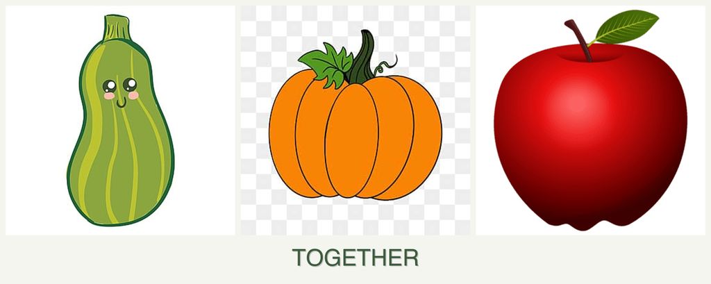 Can you plant zucchini, pumpkin and apples together?