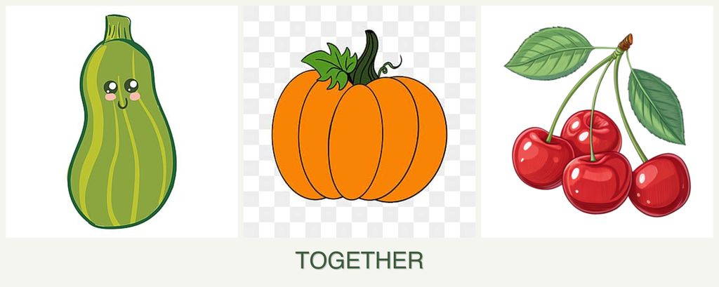 Can you plant zucchini, pumpkin and cherries together?