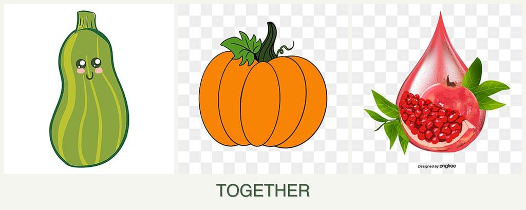 Can you plant zucchini, pumpkin and pomegranates together?