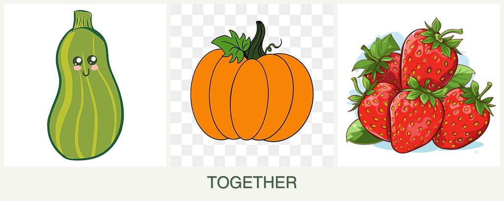 Can you plant zucchini, pumpkin and strawberries together?