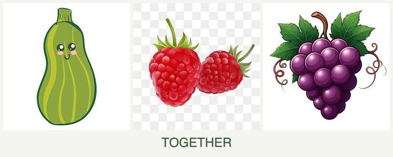 Can you plant zucchini, raspberries and grapes together?