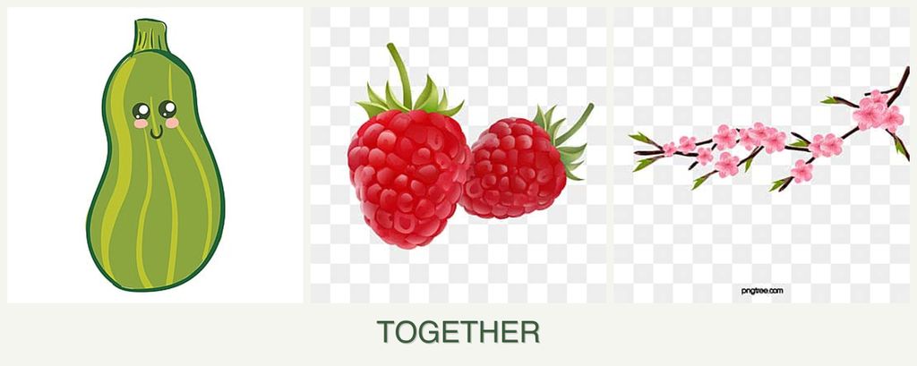 Can you plant zucchini, raspberries and peaches together?