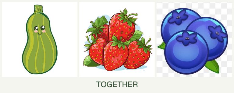 Can you plant zucchini, strawberries and blueberries together?
