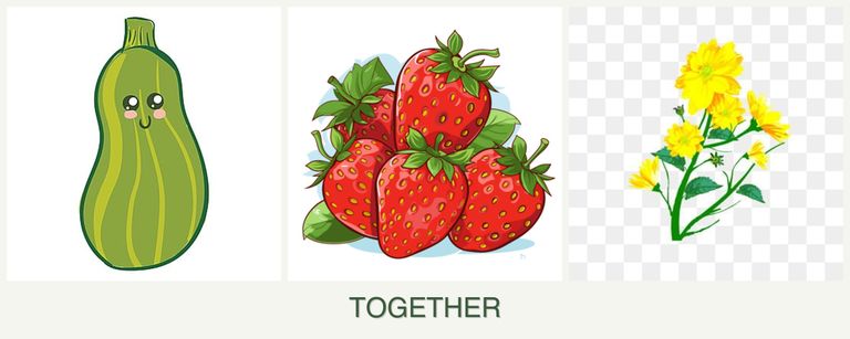 Can you plant zucchini, strawberries and calendula together?