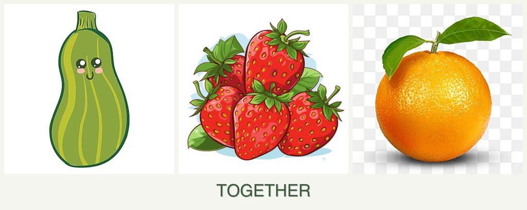 Can you plant zucchini, strawberries and oranges together?