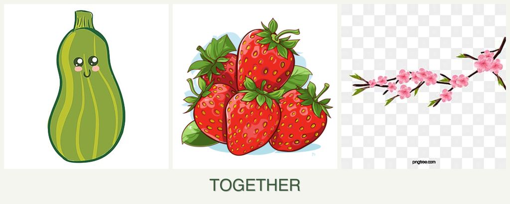 Can you plant zucchini, strawberries and peaches together?