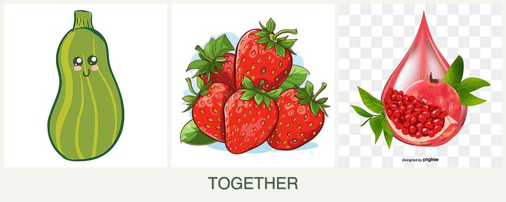Can you plant zucchini, strawberries and pomegranates together?