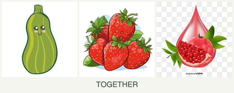 Can you plant zucchini, strawberries and pomegranates together?