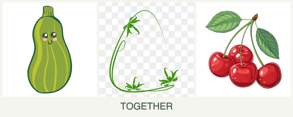 Can you plant zucchini, tarragon and cherries together?