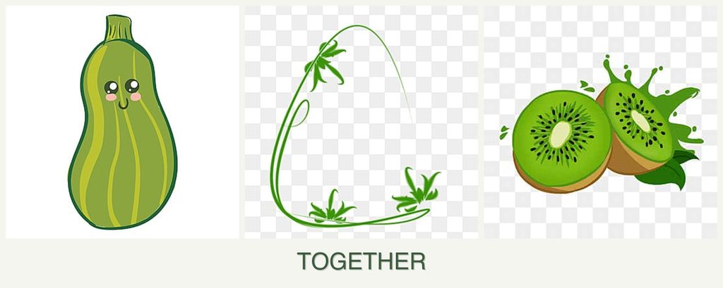 Can you plant zucchini, tarragon and kiwi together?