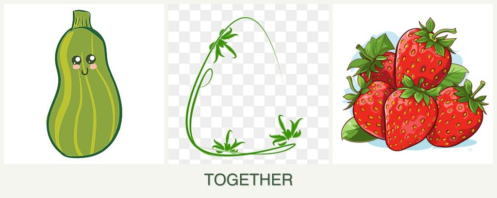 Can you plant zucchini, tarragon and strawberries together?