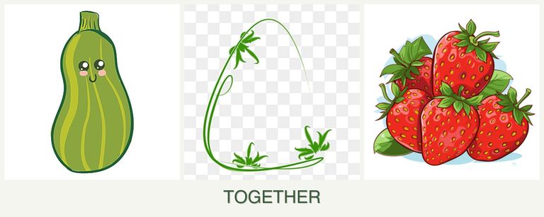 Can you plant zucchini, tarragon and strawberries together?