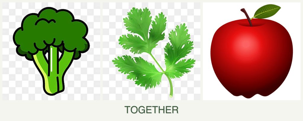 Can you plant broccoli, parsley and apples together?
