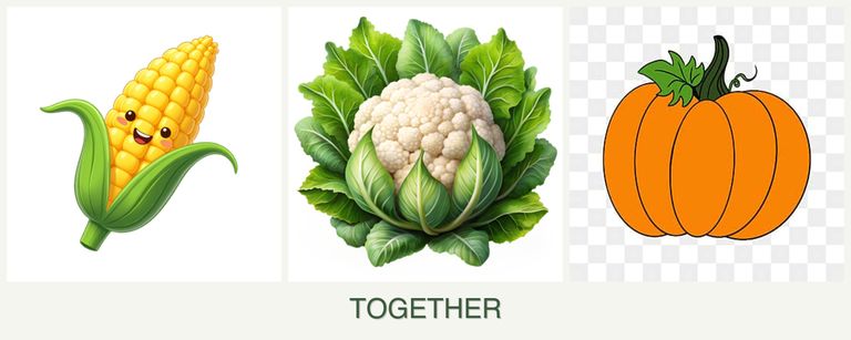 Can you plant corn, cauliflower and pumpkin together?