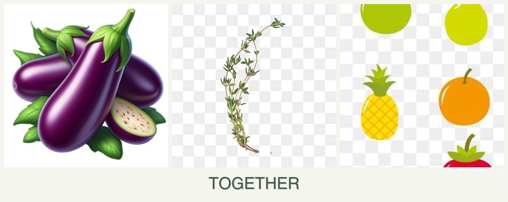 Can you plant eggplant, thyme and pears together?