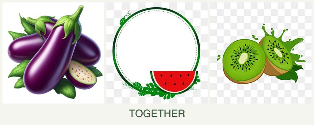 Can you plant eggplant, watermelons and kiwi together?