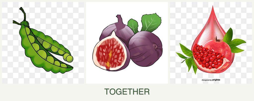 Can you plant peas, figs and pomegranates together?