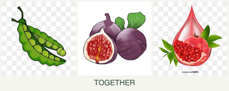 Can you plant peas, figs and pomegranates together?