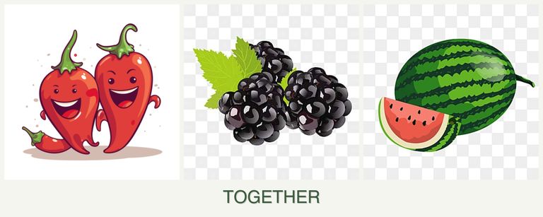 Can you plant peppers, blackberries and melons together?