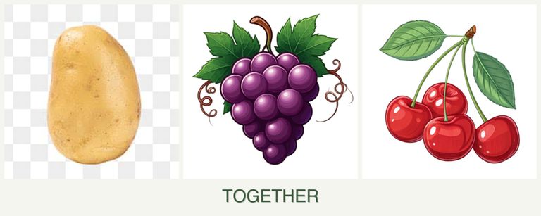 Can you plant potatoes, grapes and cherries together?